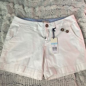 White denim shorts